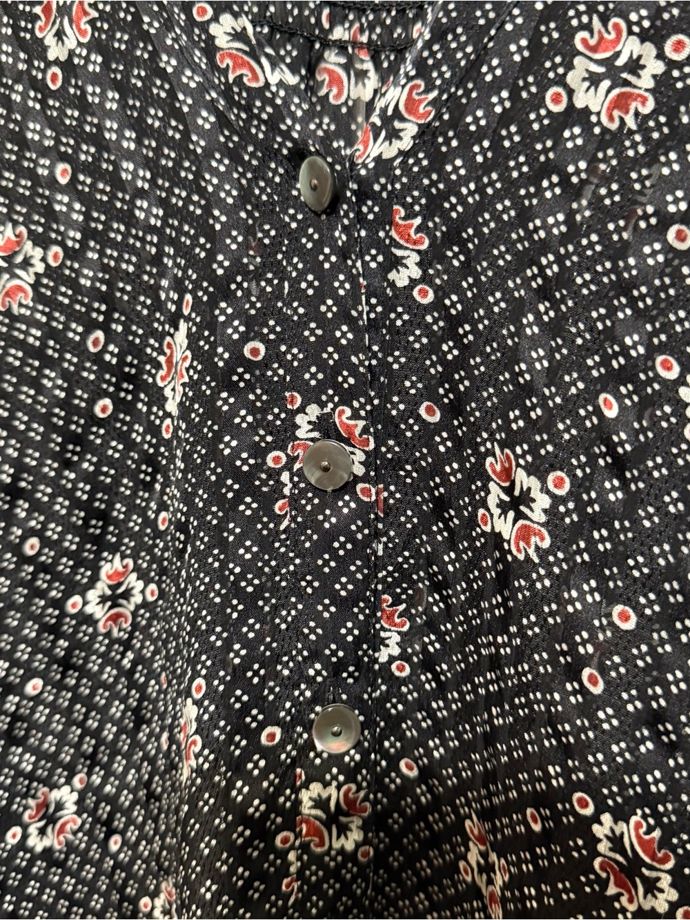 Veronica Beard Silk Blouse Buttons Women 8 - Picture 3 of 6